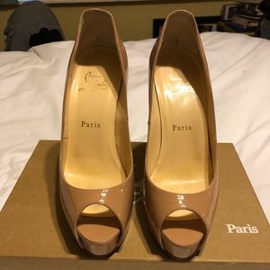 Christian Louboutin Vendome 120 Nude Patent